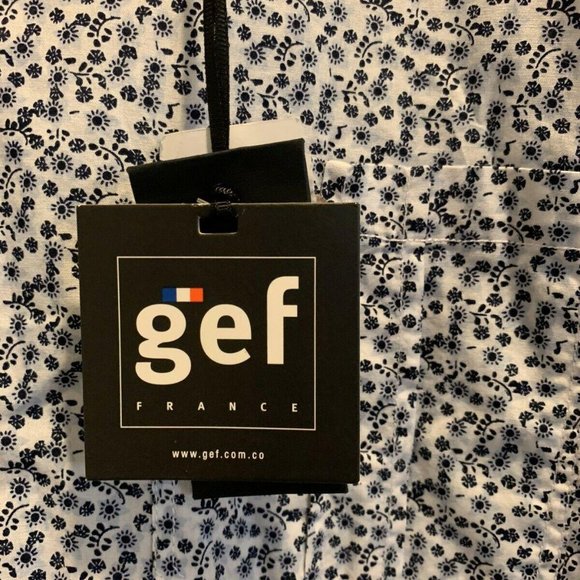 NWT GEF Men’s Button Down Patterned Shirt XL - Picture 3 of 4